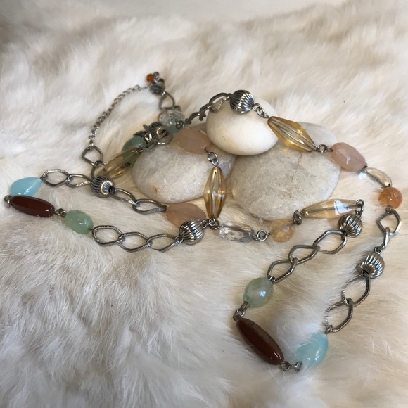 Lia Sophia Long Beaded Necklace Flapper 1920s - Picture 2 of 7
